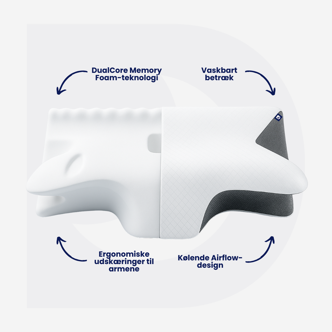 Den originale DreamSleepz pude – Farvel til morgenstivhed og smerter